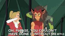 Oh Please You Couldnt Have Done It Without Me Catra GIF - Oh Please You Couldnt Have Done It Without Me Catra Adora GIFs