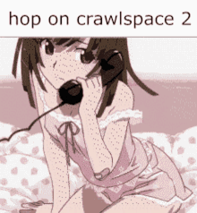 Hop On Crawlspace Nadeko Sengoku GIF - Hop On Crawlspace Nadeko Sengoku Nadeko Phone GIFs