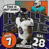 Baltimore Ravens (28) Vs. Miami Dolphins (7) Half-time Break GIF - Nfl National Football League Football League GIFs