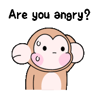 Monkey Animal Sticker - Monkey Animal Embarrassed Stickers