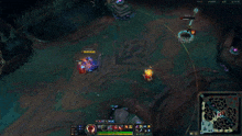a screenshot of a video game shows a player 's health and damage