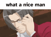 What A Nice Pizza What A Nice Man GIF - What A Nice Pizza What A Nice Man Miles Edgeworth GIFs