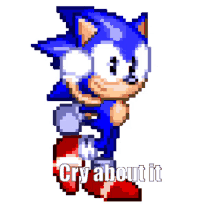 sonic the hedgehog cry about it dance