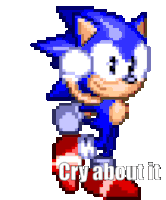 Sonic The Hedgehog Cry About It Sticker