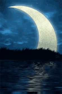 Good Night Glitter Moon GIF - Good Night Glitter Moon Crescent Moon GIFs