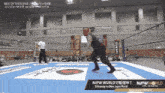 a wrestling match is being streamed on njpwworld