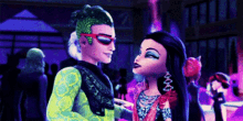 Monster High Kiss GIF - Monster High Kiss Couple GIFs