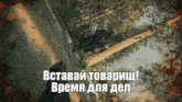 a picture of a fallen tree with the words " время для дел " below it