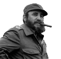 a man with a beard wearing a hat and jacket smoking a cigar
