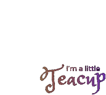 Im A Little Teacup Text Sticker - Im A Little Teacup Text Animated Text Stickers