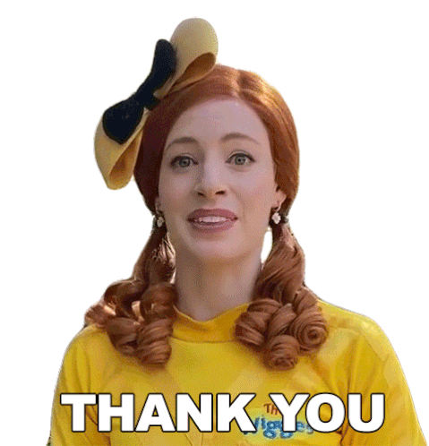 Thank You Emma Wiggle Sticker - Thank You Emma Wiggle The Wiggles Stickers