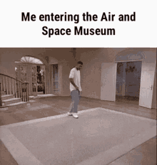 me entering the air and space museum