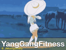 Yang Gang Fitness Cowgirl GIF