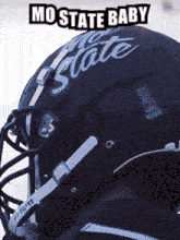 a football helmet that says mo state on it