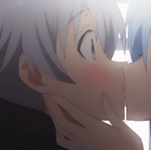 Download A Couple Of Anime Characters Kissing In The Air Wallpaper   Wallpaperscom
