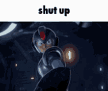 Mega Man Mega Man X GIF - Mega Man Mega Man X Shut Up GIFs