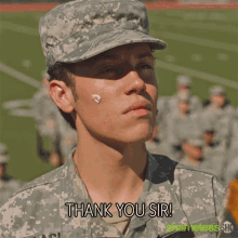 thank you sir appreciate gratitude soldier thanks