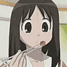 Azumanga Daioh Anime GIF - Azumanga Daioh Anime Eating GIFs