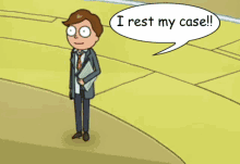 Rest My Case Lawyer Morty GIF - Rest My Case Lawyer Morty Rick And Morty GIFs