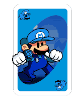 Mario Uno Card Sticker - Mario Uno Card Fnf Stickers