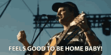 Feels Good To Be Home Baby Relieving GIF - Feels Good To Be Home Baby Relieving Home Again GIFs