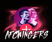 a logo for afckingers with a cross in the center