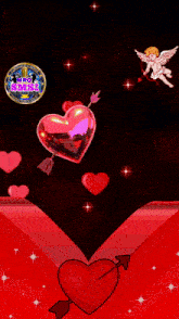 a poster for starmaker shows a man with an arrow through a heart