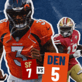 Denver Broncos (5) Vs. San Francisco 49ers (7) Third-fourth Quarter Break GIF - Nfl National Football League Football League GIFs