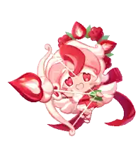 a pixel art drawing of a girl with a bow and arrow