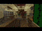a screenshot of a minecraft game shows a staircase and a sign that says ' stairs ' on it