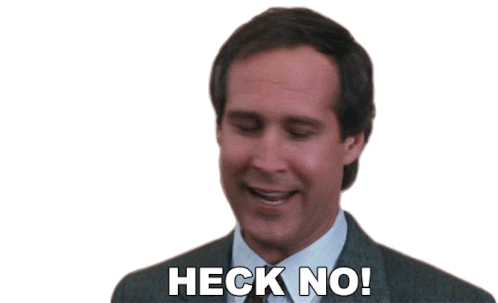 Heck No Clark Griswold Sticker - Heck No Clark Griswold Christmas Vacation Stickers