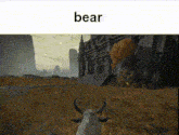 a screenshot of a video game with the word bear on it