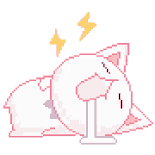 cat kawaii pixel cute lazy