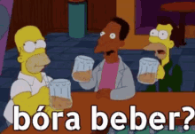 Simpsons  / Bóra Beber / Pronto Pro Rolê / Homer Simpson GIF - Home Simpson Bottoms Up Lets Drink GIFs