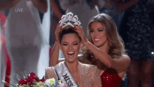 Miss Universe Miss Universe2017crowning Moment GIF - Miss Universe Miss Universe2017crowning Moment GIFs