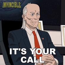 It'S Your Call Cecil Stedman GIF - It'S Your Call Cecil Stedman Invincible GIFs