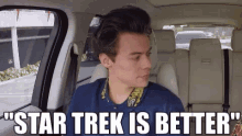 Star Trek Is Better Carpool Karaoke GIF - Star Trek Is Better Carpool Karaoke Harry Styles GIFs
