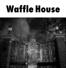 waffle house spooky haunted mansion do not enter