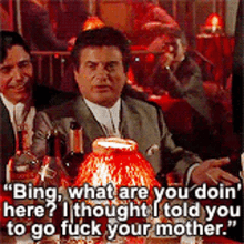 Joe Pesci Good Fellas GIF - Joe Pesci Good Fellas What Are You Doin Here GIFs