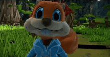 a cartoon squirrel says let 's get going