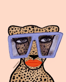 Theebouffants Cheetah GIF - Theebouffants Cheetah Glasses GIFs