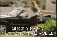Quickly Karen Hot Take Mobile GIF - Quickly Karen Hot Take Mobile Hot Take GIFs