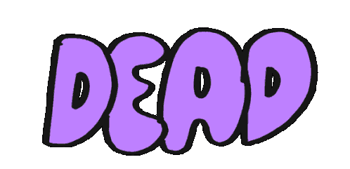 Dead Inside Purple Sticker - Dead Inside Purple Green Stickers