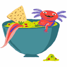 %C3%A1lvaro el axolotl salamander soup relaxing bath