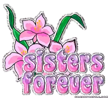 Sisters Forever Tulips Sticker - Sisters Forever Tulips Sparkling Stickers