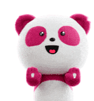 Pink Panda Sticker - Pink Panda Stickers