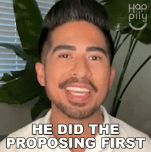 He Did The Proposing First Happily GIF - He Did The Proposing First Happily He Proposed Initially GIFs