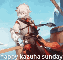 Kazuha Sunday Happy Kazuha Sunday GIF - Kazuha Sunday Happy Kazuha Sunday Sunday GIFs
