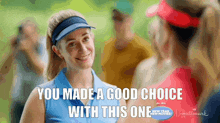 Love On The Right Course Brittany Bristow GIF - Love On The Right Course Brittany Bristow You Made A Good Choice With This One GIFs