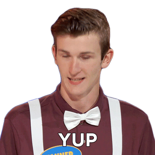 Yup Tanner Sticker - Yup Tanner Family Feud Canada Stickers